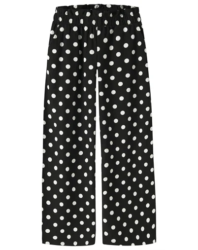 Name It - NKFNamsa Wide Bukser - Black